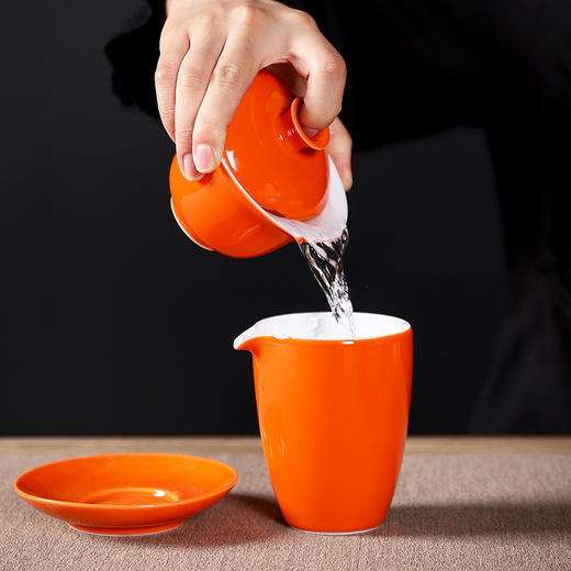 心想事橙-盖碗茶具套组 商品图8