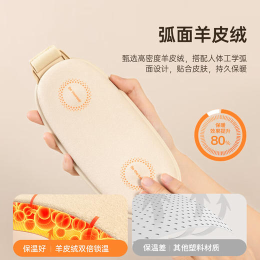 【小家电】几素 大姨妈神器暖宫腰带母亲节礼物送老婆女友暖腰暖宫月经痛经神器 粉色【石墨烯发热+腰腹两用】 HF 商品图3