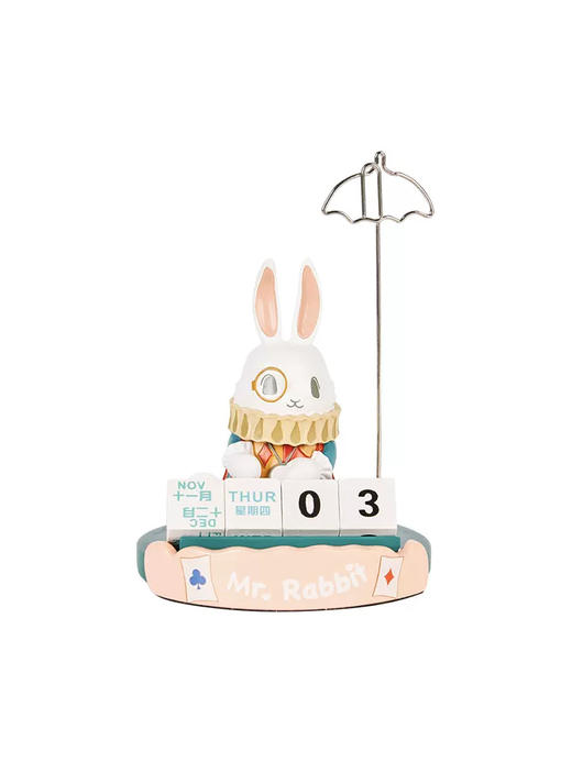【米舍】大英博物馆爱丽丝怀表兔日历便签夹摆件 商品图4