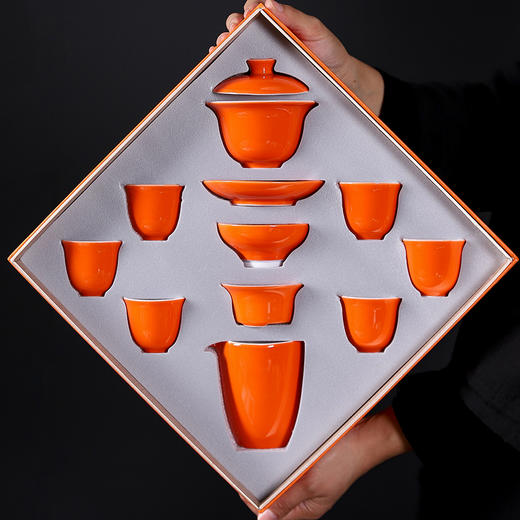 心想事橙-盖碗茶具套组 商品图0