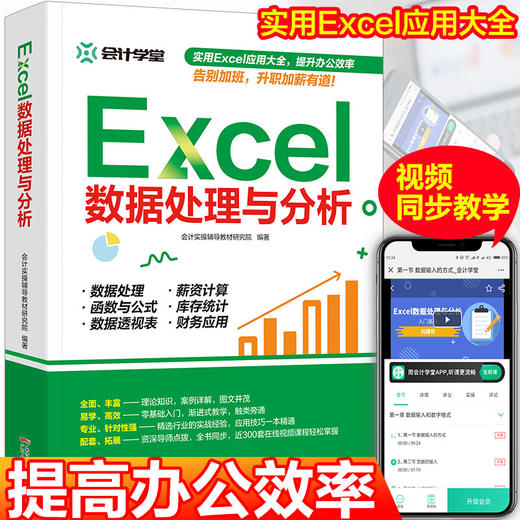  Excel数据处理与分析wps教程表格制作办公应用Excel视频教学教材 商品图0