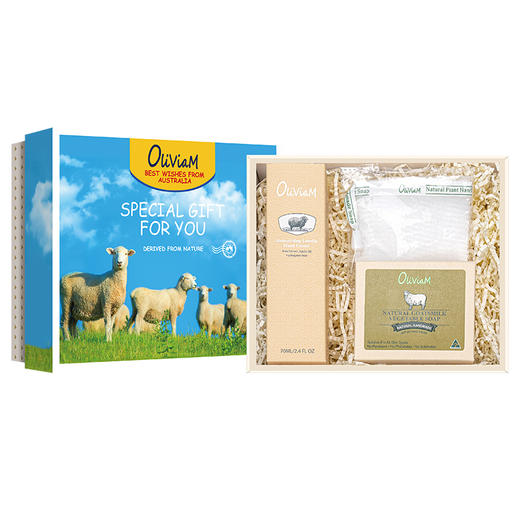 奥莉维亚Oliviam小绵羊清洁保湿礼盒装 商品图3