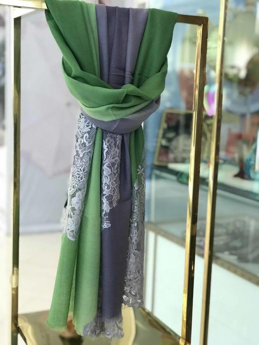 优品堂【踌躇满志】羊毛蕾丝围巾 商品图8