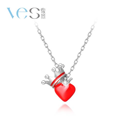【会员精选】小红心皇冠银925套链 商品图6