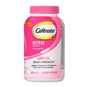 【保税仓】美国 CALTRATE钙尔奇 钙+维生素D3 200片/瓶 粉瓶