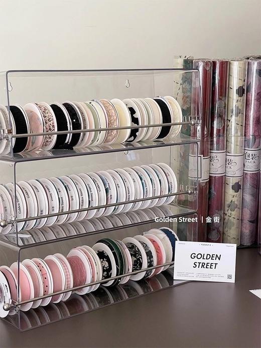 【花店陈列】轻奢亚克力丝带收纳架 商品图1