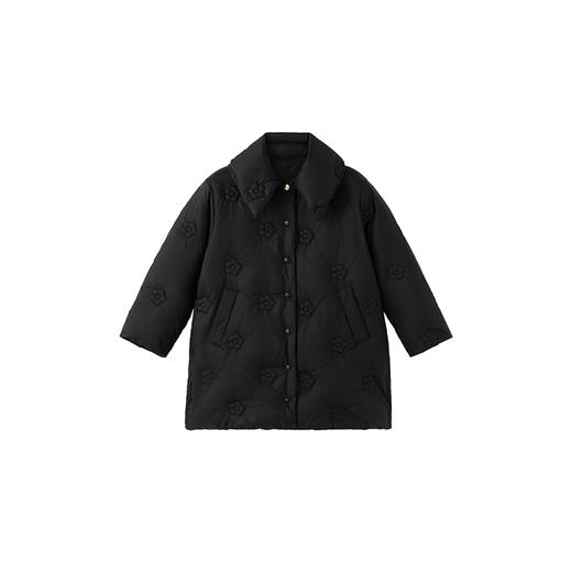 英氏小香风女童羽绒服外套保暖中长款秋冬款外套超韧绒 商品图6