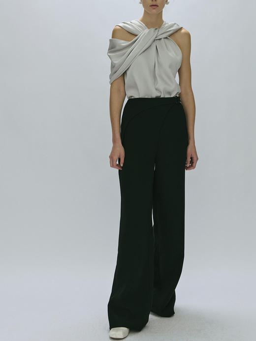Viktoria Chan｜AW23066 sisi draped top  [ 灰 ] 商品图6