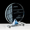 高端周年庆礼品定感谢制授权牌水晶奖牌定做刻字年会颁奖礼品 商品缩略图1