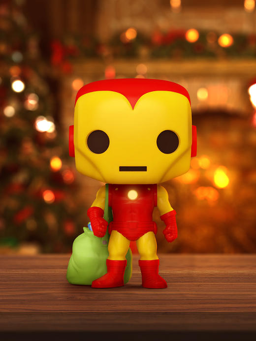 Funko POP Marvel Holiday Iron Man美漫漫威英雄假日钢铁侠与包手办 72188 商品图2