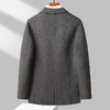 【90%羊毛】【新款DAB】大依优型大码绵羊毛双面呢短款毛呢大衣保暖外套上衣男士绅士胖子休闲商务 商品缩略图2