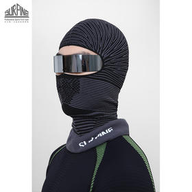 【七折特卖】SURPINE/松野湃  斐波那契2.0 3D仿生全无缝头套 滑雪护脸头套男女骑行防寒面罩 MKP114003