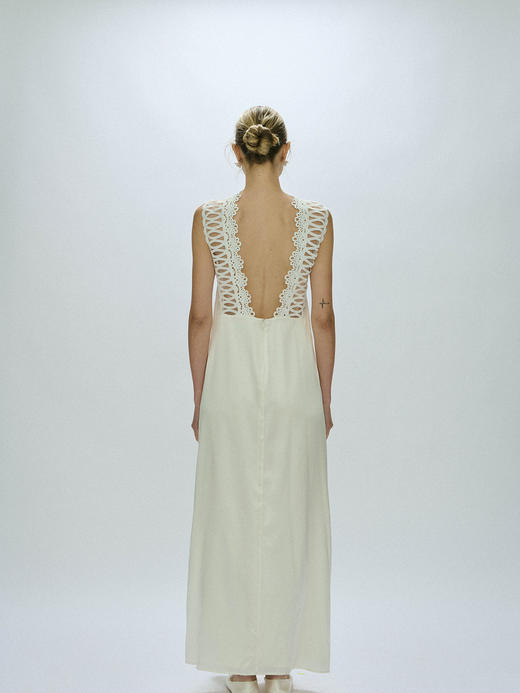 Viktoria Chan | AW23032 Amalia silk dress [ 真丝连衣裙 白 / 黑 ] 商品图10