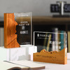 实木水晶奖杯奖牌定制定做创意授权牌抗疫纪念品表彰加盟牌 商品缩略图0