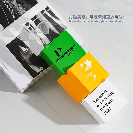 奖杯定制铝片奖杯定做员工领导颁奖公司年会水晶奖杯照片内雕定制 商品图2