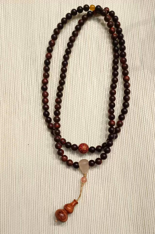 黄花梨手链小款0.8cm*108粒（配饰随机） 商品图2