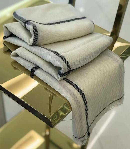 优品堂【思维空间】100%精纺羊毛长巾 商品图2