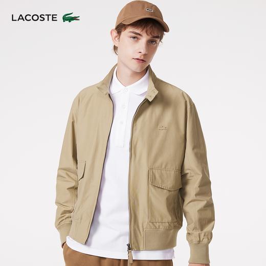 【海南专供价】Lacoste法国鳄鱼男装新款简约纯色拉链夹克外套BH8540-98 商品图1