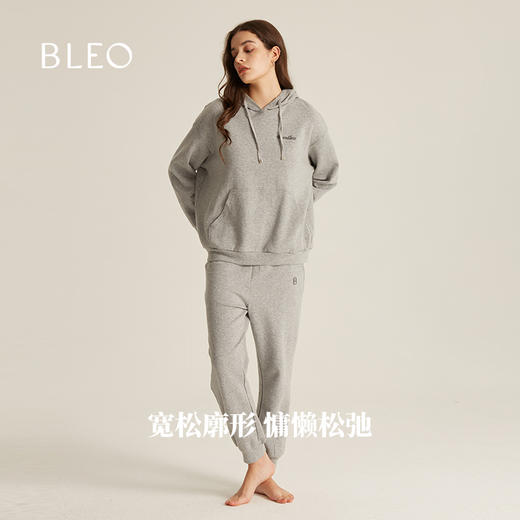 BLEO 新氧棉带帽 Boundless刺绣卫衣套装家居服 商品图4
