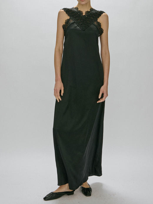 Viktoria Chan | AW23032 Amalia silk dress [ 真丝连衣裙 白 / 黑 ] 商品图6