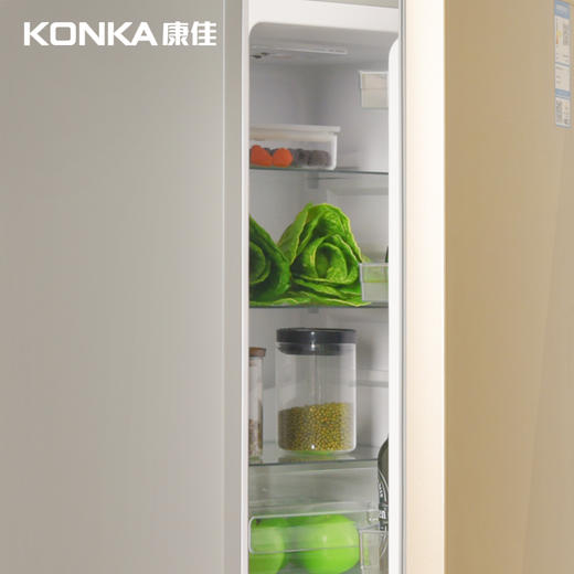 康佳188升 直冷无霜双门冰箱小型家用电冰箱二门两门 节能省电低音超薄 迷你宿舍租房BCD-188D2GX 商品图5