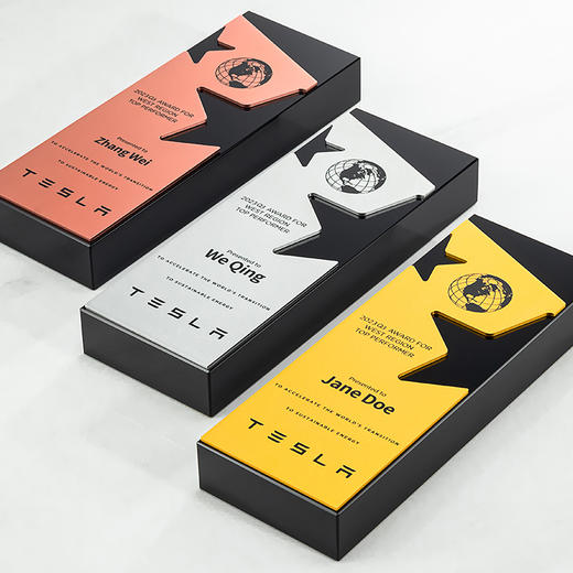 新款创意水晶奖杯定制定做高档玻璃奖牌纪念奖座企业颁奖刻字制作 商品图2