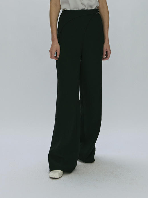 Viktoria Chan｜AW23065 Felda folded suit trousers  [ 黑 ] 商品图3
