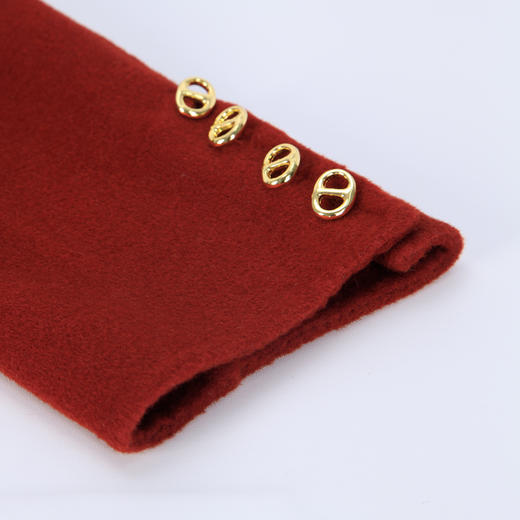 NH921斯尔丽2023冬季新款时尚西装领拼针织收身显瘦双面呢减龄羊毛大衣 商品图5