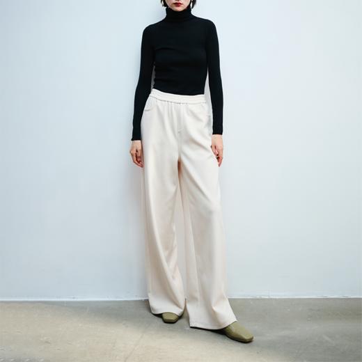 LIYIHAN肌理感阔腿长裤 Y234K12102 商品图0