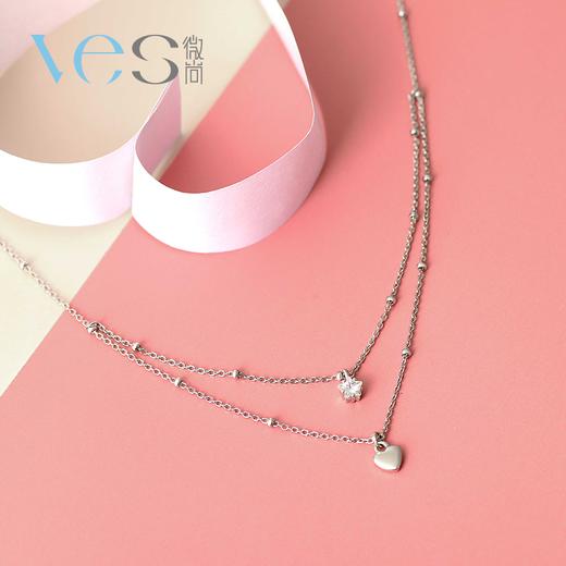 【会员精选】心有所属叠戴银925套链 商品图2