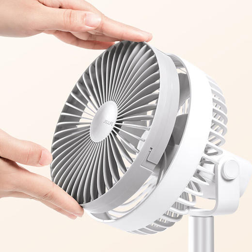 【小家电】几素4000mAh夹桌两用可充电电风扇小型学生宿舍夹子小风扇桌面办公台式迷你随身婴儿车床头 F7-B HF 商品图6