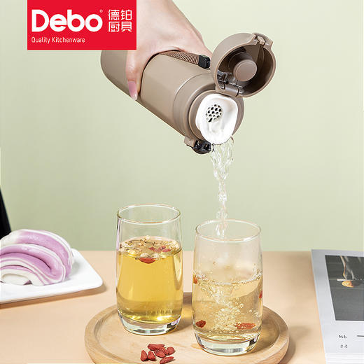 Debo德铂尤德尔316不锈钢保温杯八角菱形保温杯弹跳杯 商品图1