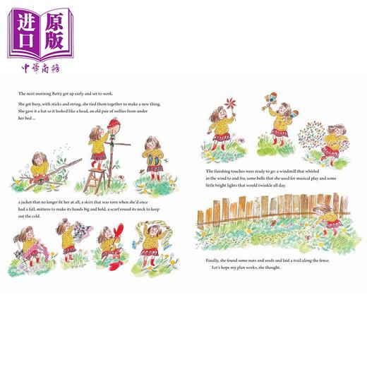 【中商原版】贝蒂的神秘访客 Emily Sutton Betty and the Mysterious Visitor 英文原版 动物故事绘本 精装精品绘本 进口童书 商品图2