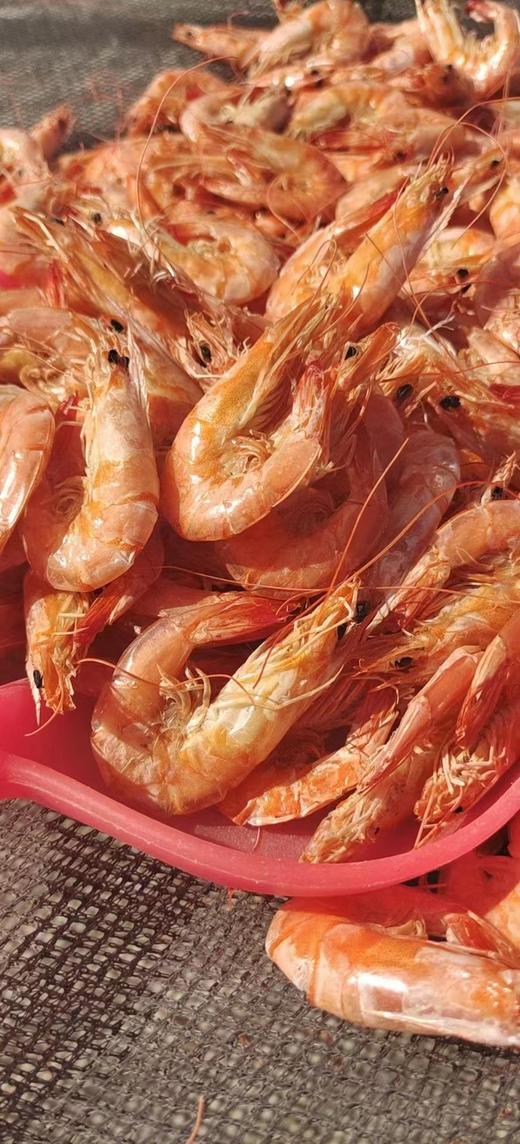 【近日新晒虾干】复州湾盐场大姐家新晒黑皮虾干，60-130头/斤即食大虾干，活虾蒸煮后传统手工日晒，不是烘烤的，好吃健康，营养美味，3斤活虾才能晒出1斤虾干，大连特产，辽宁省内包邮（收到货需冷冻保存） 商品图6