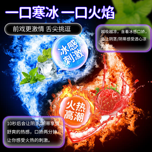 【情趣用品】交悦 冰火口娇水润滑液10ml*10只 商品图4