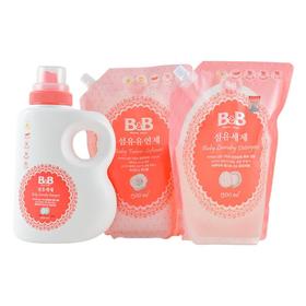 【福袋】保宁纤维洗涤剂(香草香)1500ml+补充装1300ml+柔顺剂袋装1300ml