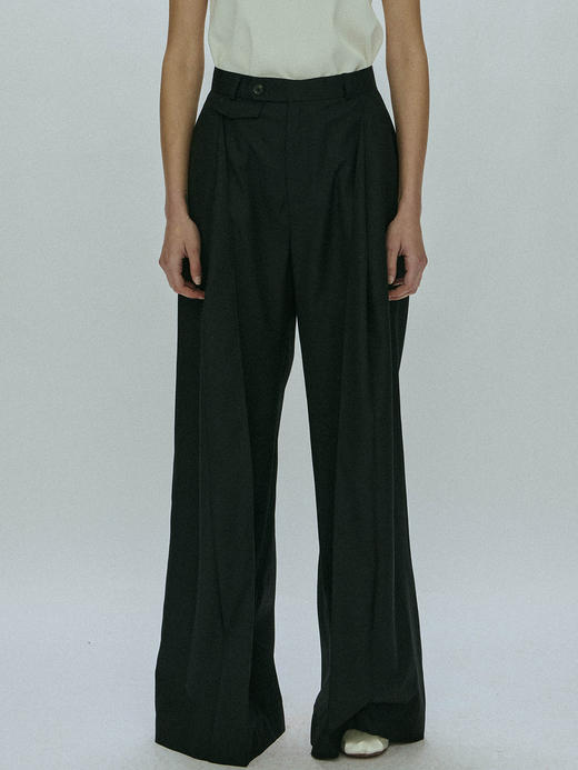 Viktoria Chan｜AW23053 Kyle grandpa trousers [ 黑 ] 商品图0