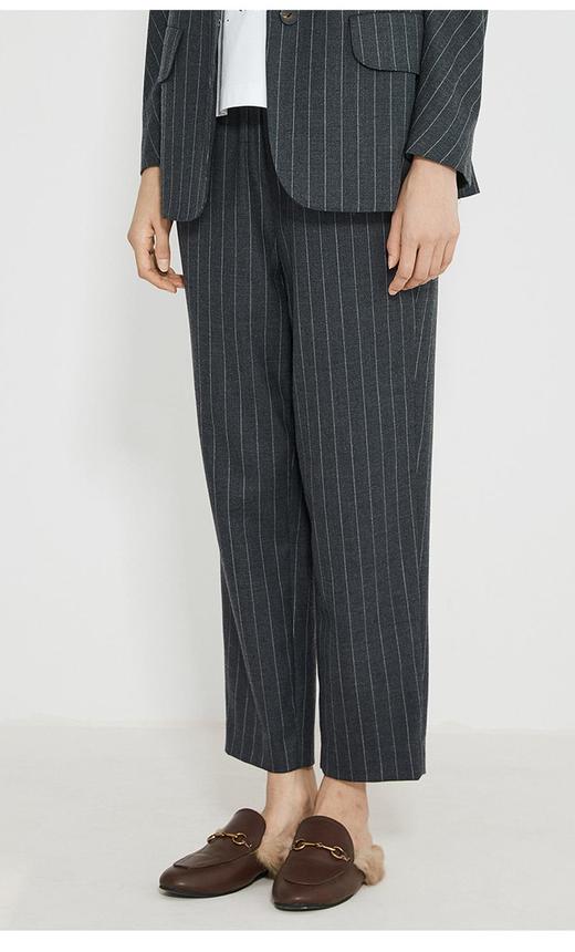 2楼名邦经典精纺宽条纹西裤 商品图1