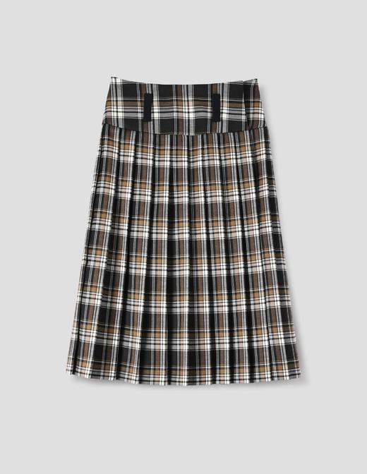 Margaret Howell 苏格兰格纹寛褶半裙 商品图10