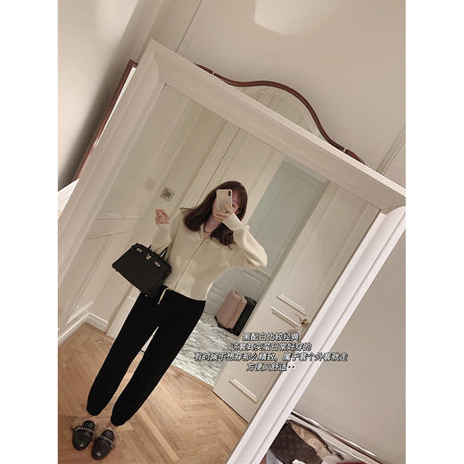 XS码 金蘑菇菇 礼拜五的快乐修狗 / 舒适慵懒线 拉链小开衫+运动裤套装 商品图2