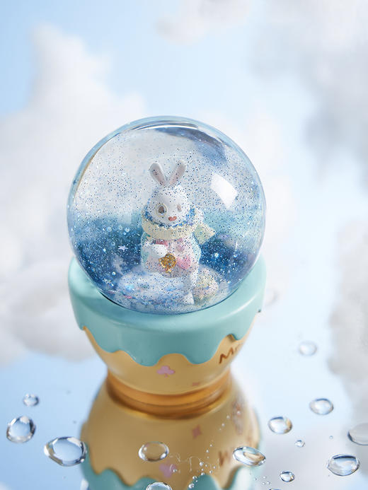【米舍】大英博物馆爱丽丝怀表兔发光水晶球摆件 商品图1