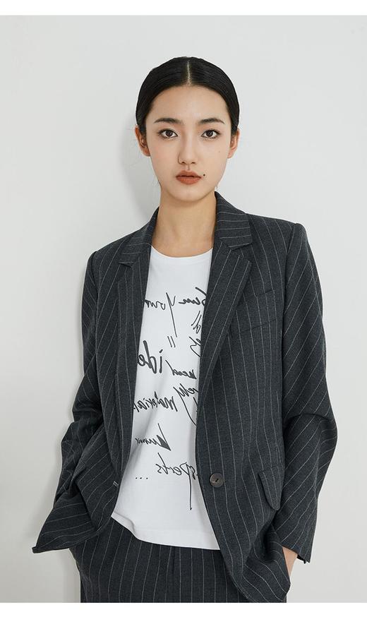 2楼名邦经典精纺羊毛宽条纹西装 商品图3