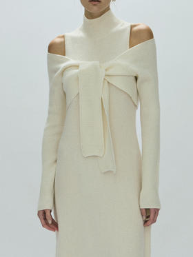 Viktoria Chan｜AW23007 Elf wrap TOP [ 黑 / 白 ]