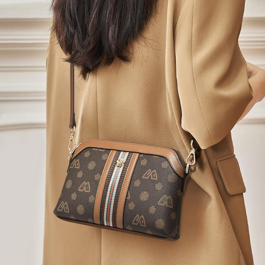 Safiya/索菲娅2023新款爆款小方腋下手机包女士单肩包斜挎女包 SF9161025Y 商品图8