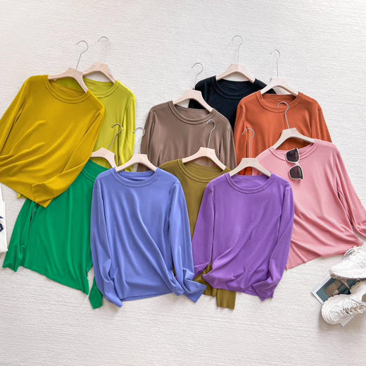 女款德绒4.0版蚕丝恒温衣（圆领） 商品图3