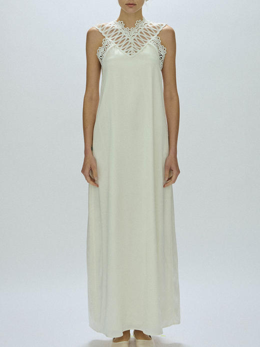 Viktoria Chan | AW23032 Amalia silk dress [ 真丝连衣裙 白 / 黑 ] 商品图3