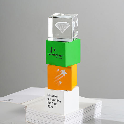 奖杯定制铝片奖杯定做员工领导颁奖公司年会水晶奖杯照片内雕定制 商品图5