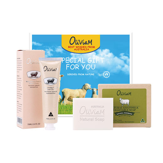 奥莉维亚Oliviam小绵羊清洁保湿礼盒装 商品图0