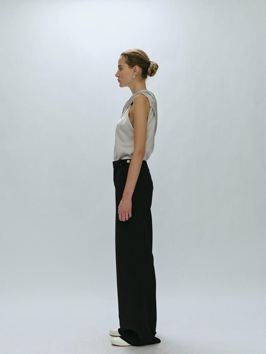 Viktoria Chan｜AW23065 Felda folded suit trousers  [ 黑 ] 商品图1