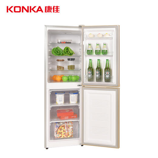 康佳188升 直冷无霜双门冰箱小型家用电冰箱二门两门 节能省电低音超薄 迷你宿舍租房BCD-188D2GX 商品图4